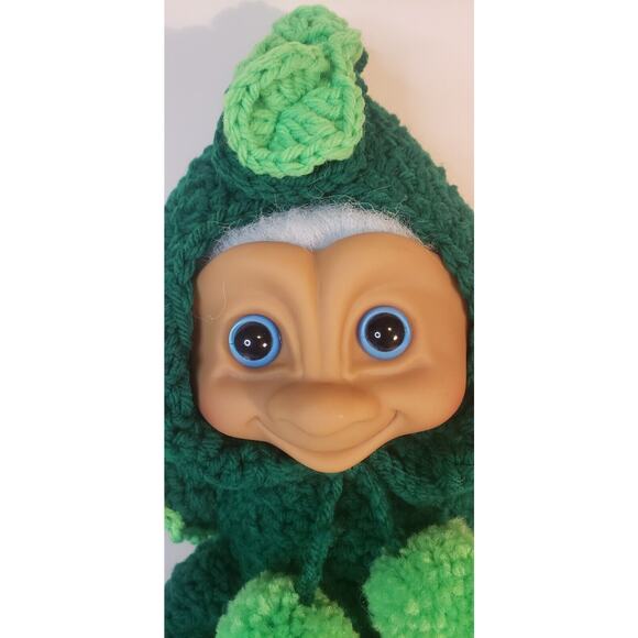 1991 Treasure Troll Tot 14" Doll Bellybutton Wishstone Vintage Dragon Outfit - Picture 5 of 15